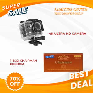 4K Ultra HD Camera + 1 Box Chairman Condom
