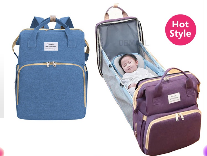 Waterproof Baby Diaper Maternity and Bed Bag - Image 7