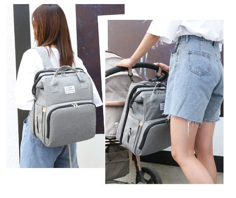 Waterproof Baby Diaper Maternity and Bed Bag - Image 2