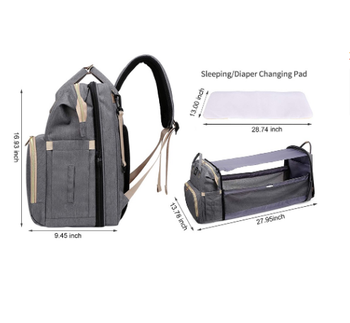 Waterproof Baby Diaper Maternity and Bed Bag - Image 4