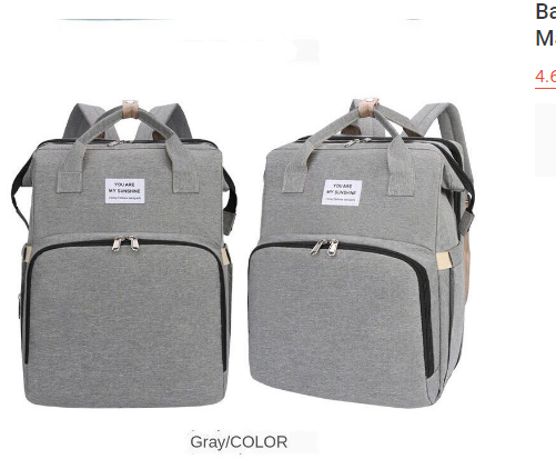 Waterproof Baby Diaper Maternity and Bed Bag - Image 5