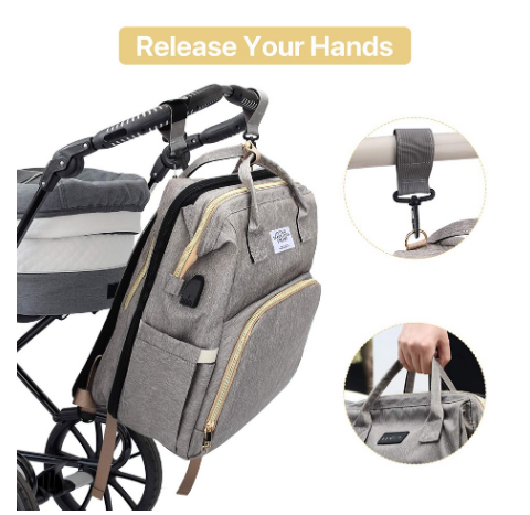 Waterproof Baby Diaper Maternity and Bed Bag - Image 6