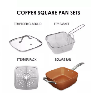 COPPER NON-STICK SQUARE PAN SET - Image 5