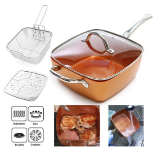 COPPER NON-STICK SQUARE PAN SET - Image 4