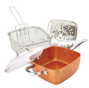 COPPER NON-STICK SQUARE PAN SET - Image 3
