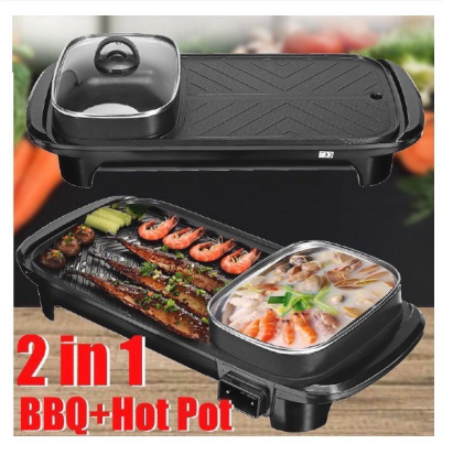 Multi-functional 2 in 1 Electric BBQ Grill With Hot Pot - Image 10