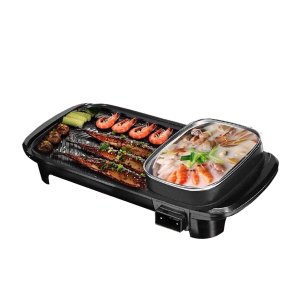 Multi-functional 2 in 1 Electric BBQ Grill With Hot Pot