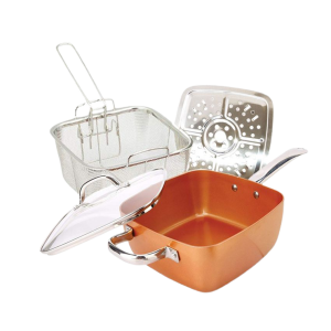 COPPER NON-STICK  SQUARE PAN SET