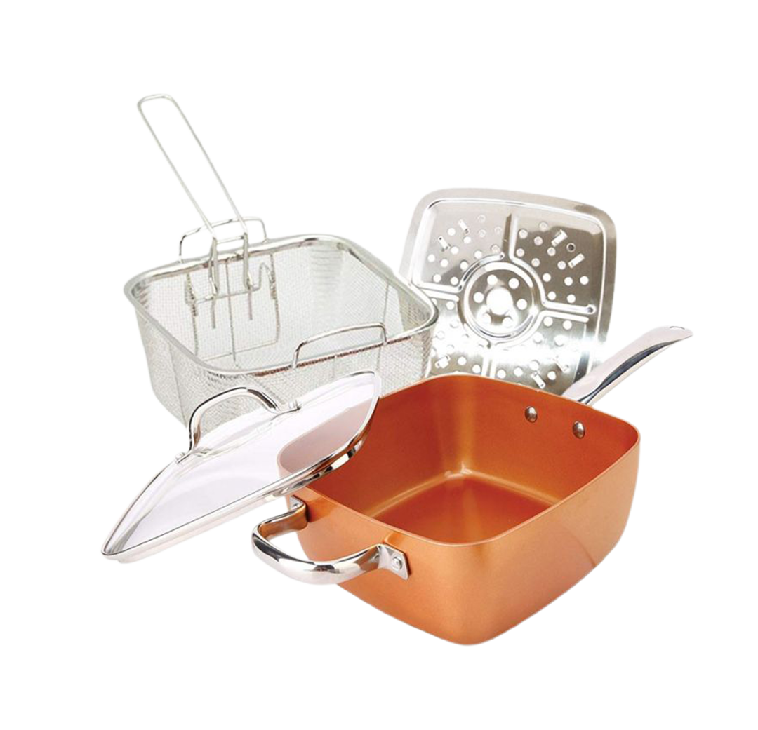 COPPER NON-STICK SQUARE PAN SET